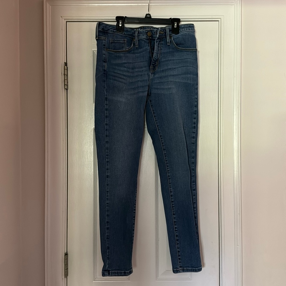 High rise skinny jeans